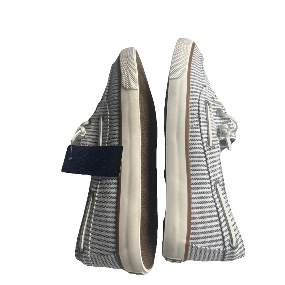 NEW‎ Tommy Bahama Sailor Nautical Stripe Topsider Shoes Women's 9.5  Canvas
